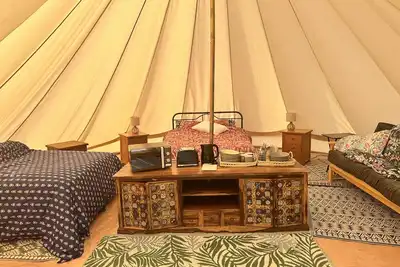 Image de Family-Friendly Bell Tent Holidays at Cardewlees Farm