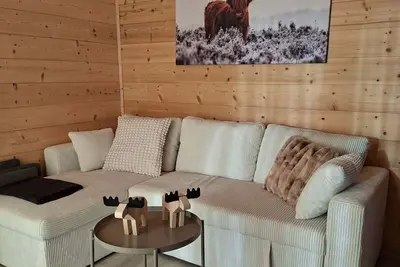 Image de Charmant T3 esprit chalet avec jardin privatif et vue pistes – 6 pers