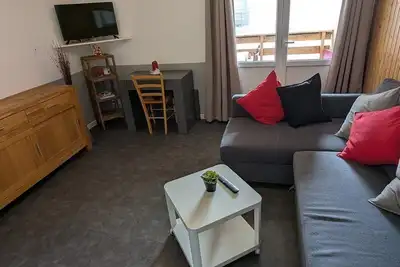 Image de À 50m des pistes de ski, 3ème étage, balcon, télévision, 27m², Orcières Merlette 1850
