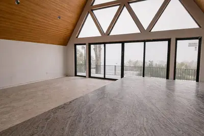 Image de Welcome to Torch Hill A-Frame, perched above iconic Torch Lake.