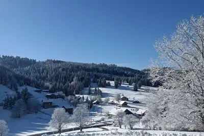 Image de Gîte « Jonquille - La Petite Meuthe » avec vue montagne, jardin privé et Wi-Fi
