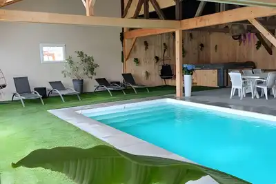 Image de Gîte kymsourit : grand gîte **** avec piscine - sauna
