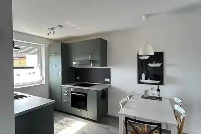 Image de Boddenhus Loissin with sea view of the Greifswalder Bodden (Baltic Sea) and sauna.