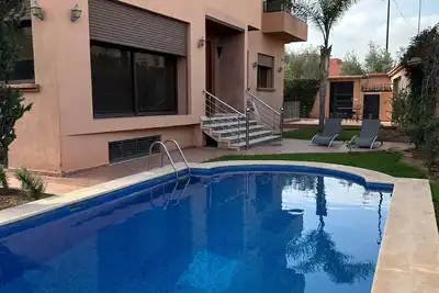 Image de Villa Amroth: villa de luxe 6 chambres avec piscine très calme à targa Marrakech
