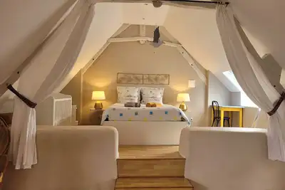 Image de Gîte « Gite De La Rampotiere » avec terrasse privée, jardin privé et Wi-Fi