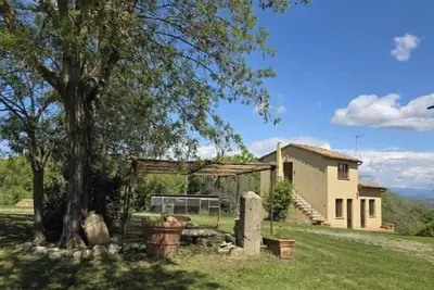 Image de Panoramic country Villa 6/7 people in Tuscany, bbq wood-fired oven, heating, A/C