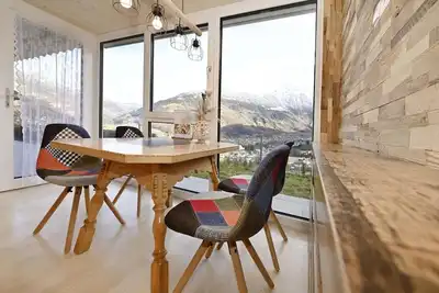 Image de holiday apartment with terrace, garden and panoramic view