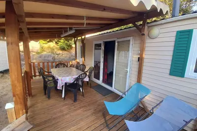 Image de 🏡 Mobil-home 4/6 pers – Camping 5⭐ Aluna – Ruoms / Vallon Pont d’Arc