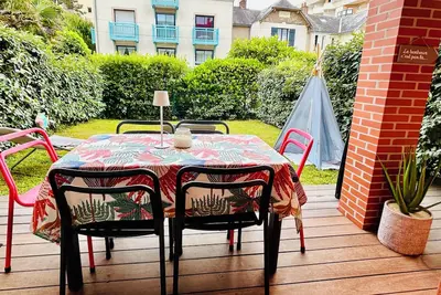 Image de Rez de jardin cosy, plage et commerces à pied