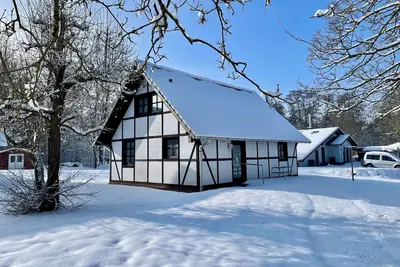 Image de Our Knüllperle half timbered holiday home next to Silbersee lake in Frielendorf