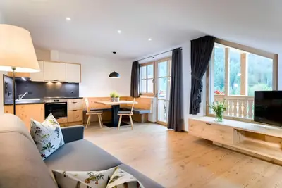 Image de Appartement 'Altmessnerhof Alpenklee' avec vue sur la montagne, terrasse partagée et Wi-Fi