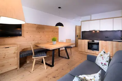 Image de Appartement « Altmessnerhof Glücksklee » avec vue sur la montagne, terrasse partagée et Wi-Fi