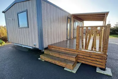 Image de Caravane Bredene au bord de la mer