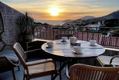 Image de Collioure T3 Vue mer Terrasse Garage privé (rare) Centre à pied 4 pers