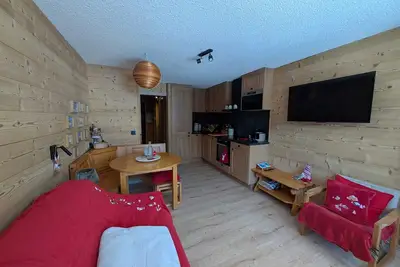 Image de Studio rénové, vue pistes - 4 pers.