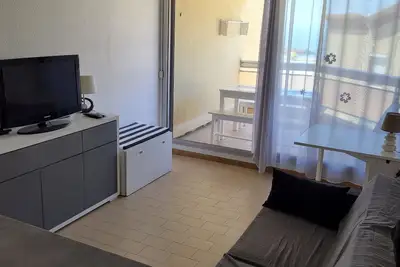 Image de Location saisonnière- Studio en bord de mer (4pers) en 1ere ligne face à la mer