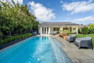 Devonport villa with sunny yard and beautiful pool