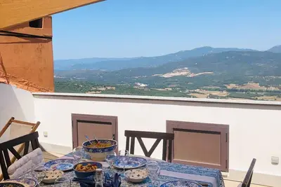 Image de Appartement de charme à Sartène, Corse du Sud, terrasse avec vue panoramique