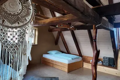 Image de Cozy attic apartment in an old half-timbered house in the countryside