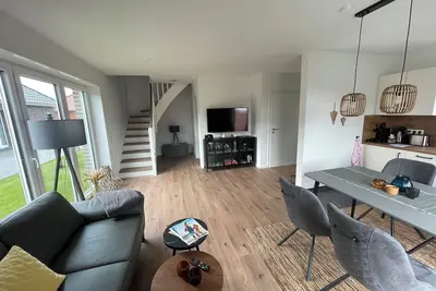 Image de Modern semi-detached house near Wangermeer with terrace, barbecue, fiber optics and direct access to the sandy beach - ideal for up to 4 people.