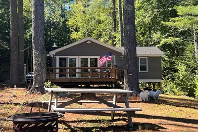 Charming Crescent Lake Waterfront | Dock, Fire Pit, Walk to Wolfeboro