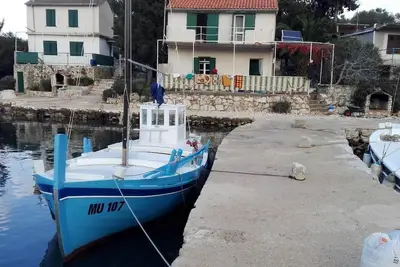 Image de Maison de pêcheur près de la mer Baie Bizikovica, Kornati (K-25469)