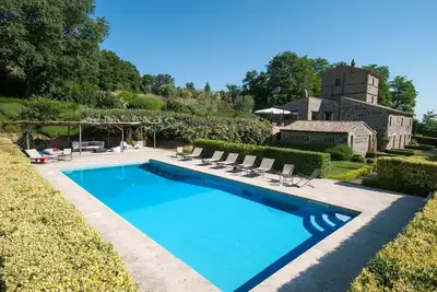 Image de Maison de vacances privée avec climatisation, piscine privée, Wifi, Tv, patio, vue panoramique