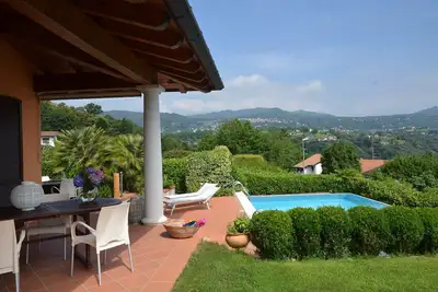 Image de Maison de vacances avec piscine privée, Wifi, climatisation, Tv, patio, vue panoramique
