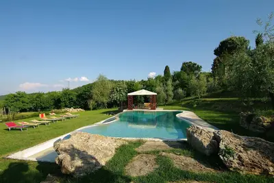 Image de Merveilleuse maison de vacances avec climatisation, bain à remous, piscine privée, Wifi, Tv, patio