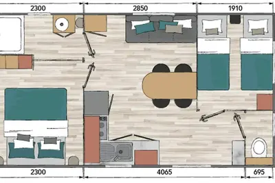 Image de Mobil home, animaux Ok - 5 pers.