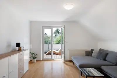 Image de Appartement « Panoramablick » avec vue sur la montagne et balcon