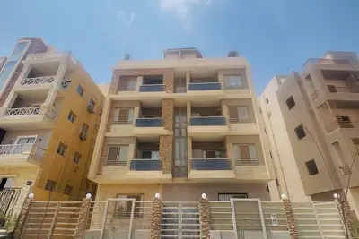 Spacious 3-bedroom apartment in pleasant Cairo with Ac