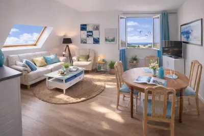 Image de Appartement Vue Mer, Proche Plage - terrasse, Parking