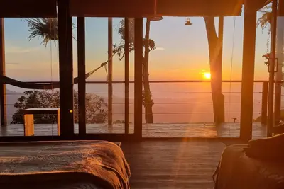 Image de private ocean view cabin on Minca Sintropia sustainable lodge & coffee finca