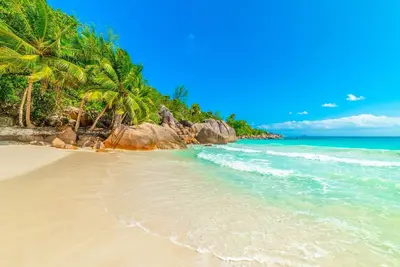 Image de Seychelles Sun-Soaked Sailing: A Pristine Beach Experience from Praslin