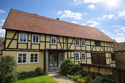 Image de Vacation home Landglück Edertal for up to 10 people - time out in a historic half-timbered house