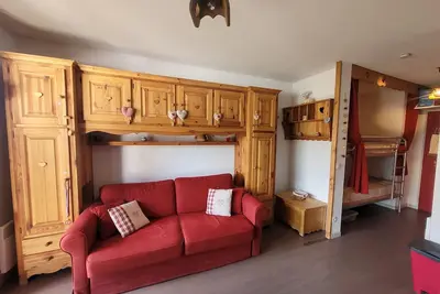 Image de Appartement chaleureux, superbe vue au pied des pistes.