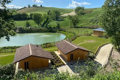 Image de Wooden chalets for a stay in nature