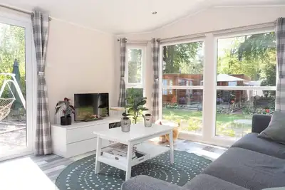 Image de Luxury chalet on cozy family campsite.