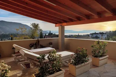 Image de Charming private villa in Kato Korakiana, Corfu, quiet green area with sea view.