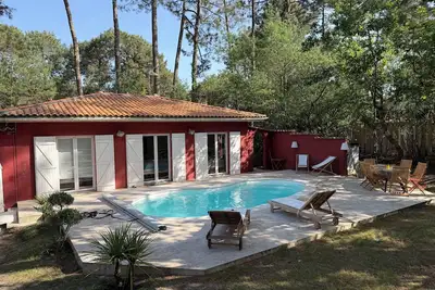 Image de Presqu’île Cap Ferret villa rénovée avec piscine village de petit piquey