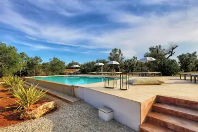 Image de Villa avec piscine au milieu des oliviers dans les Pouilles