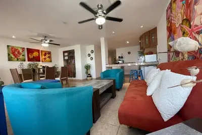 Image de Beachfront in Chicxulub| Direct access + balcony + 3 parking spaces (6 pax)