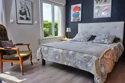 Image de Chambre d’hôtes « Espace Familial » avec terrasse partagée, jardin partagé et Wi-Fi