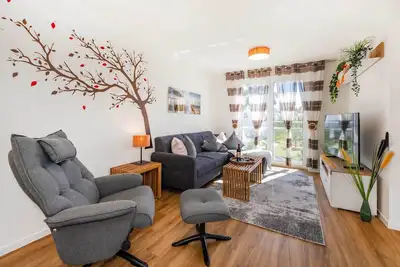 Image de Vacation apartment with sauna, lake view and balcony on the Szczecin Lagoon