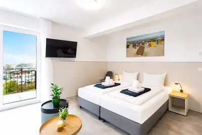 Image de MEERholung FeWo 1. 1 1-Raum-Apartment with sea view