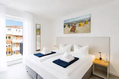 Image de MEERholung apartment 1. 9 near the beach with balcony for max. 4 persons