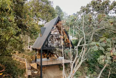 Image de Mirador A-Frame Cafetal | View in Comasagua.