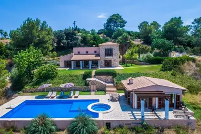 Image de Finca Son Blavet Dos-Can Angel Ii : Vue Tramuntana, piscine privée 7x14m, jacuzzi chauffable, Wi-Fi