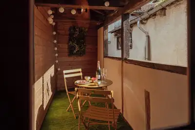 Image de Maison typique figeacoise avec soleiho, centre historique